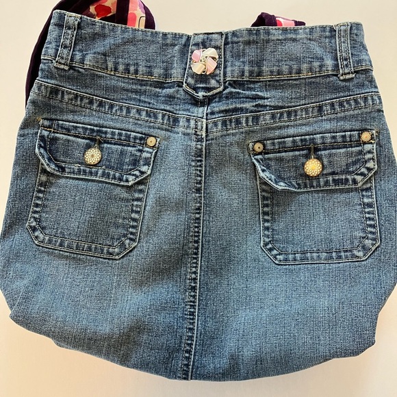 Denim Upcycled Tote, Handmade - Picture 7 of 8